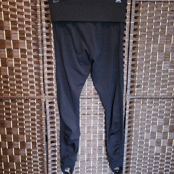 Adidas by Stella McCartney Black Leggings with Foot Straps - Picture 5 of 7